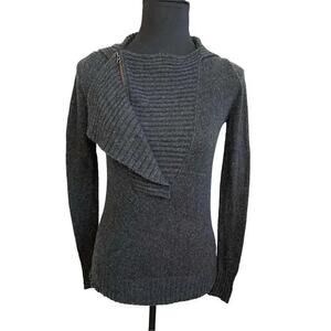 J. Crew heather gray Dream Zip sweater Size XS